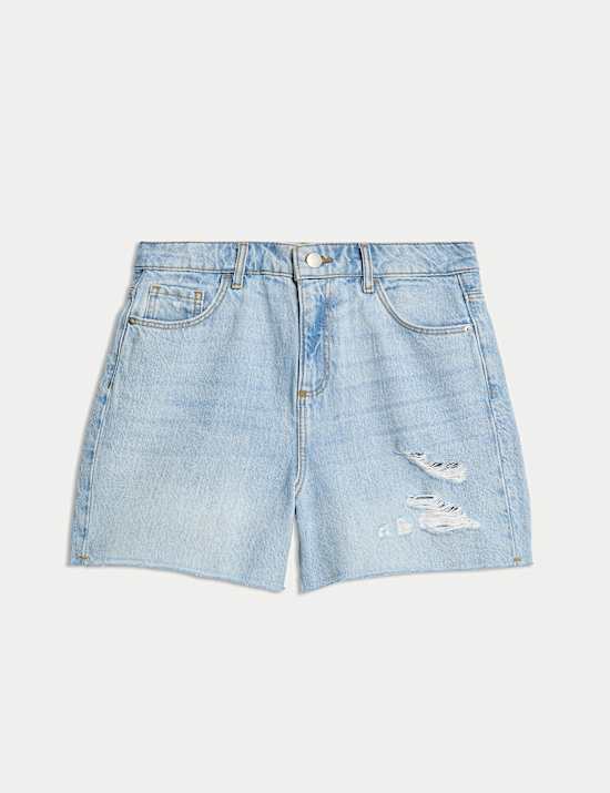 Pure Cotton Relaxed Denim Shorts (6-16 Yrs)