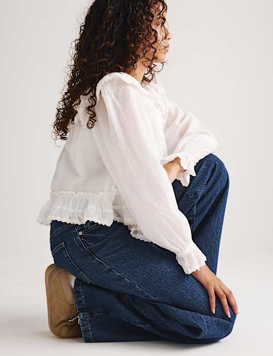 Denim Wide Leg Jeans (6-16 Yrs)