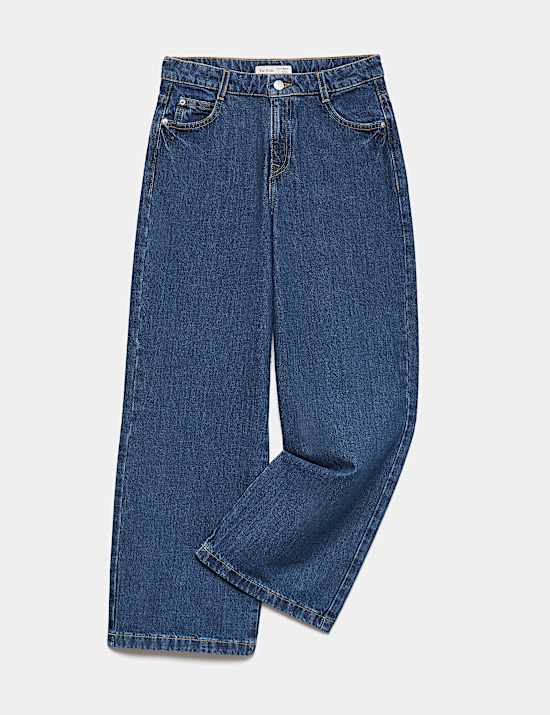 Denim Wide Leg Jeans (6-16 Yrs)