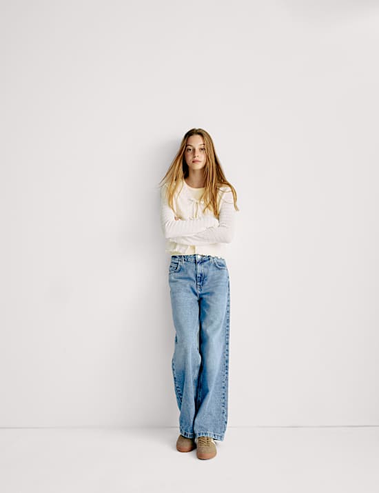 Jeans denim coupe large (du 6 au 16 ans)