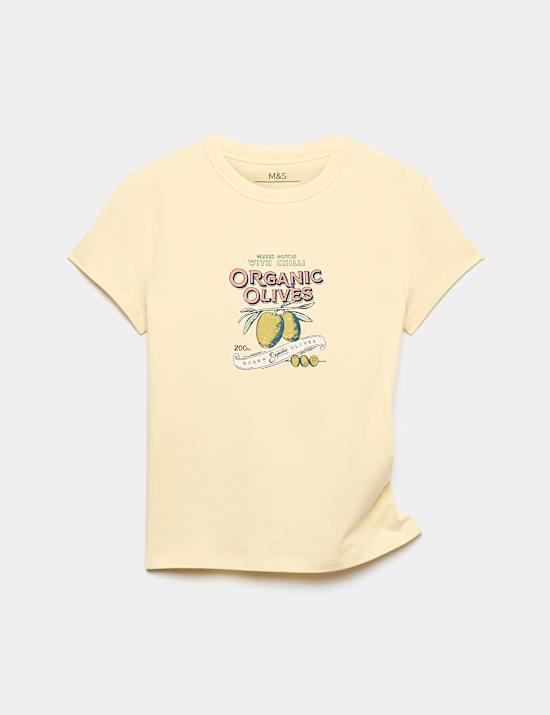 Cotton Rich Olives Graphic Baby T-Shirt (6-16 Yrs)