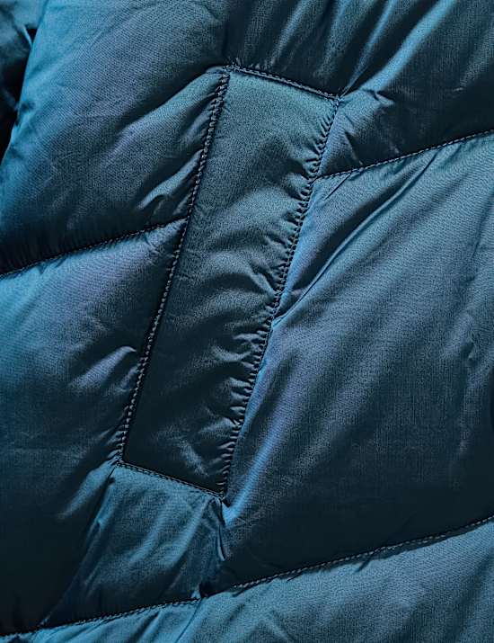 Metallic Long Line Padded Coat (6-16 Yrs)