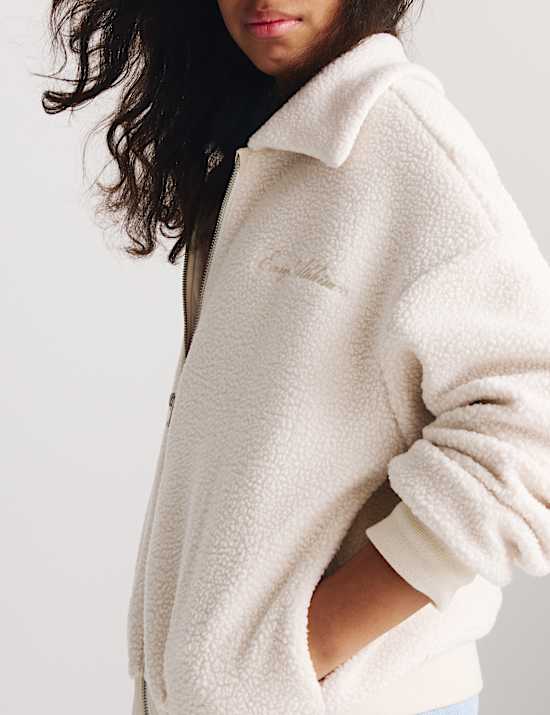 Zip Through Borg Jacket (6-16 Yrs)