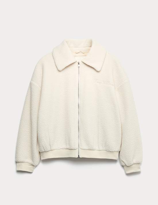 Chaqueta de borreguito con cremallera (6-16 a&ntilde;os)