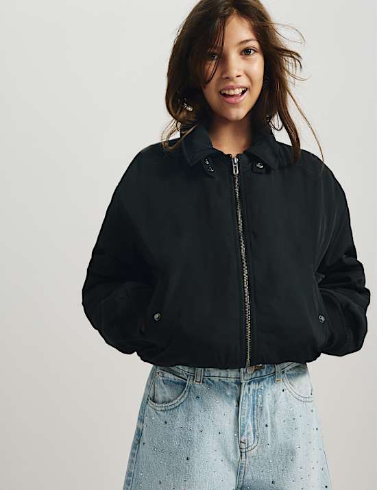 Denim Diamante Baggy Barrel Jeans (6-16 Yrs)