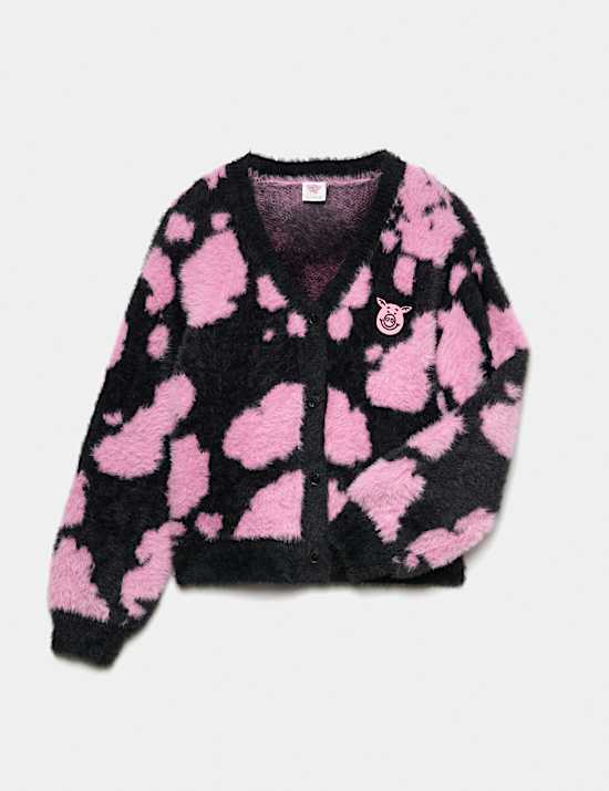 Percy Pig&trade; Intarsia Badge Cardigan (6-16 Yrs)