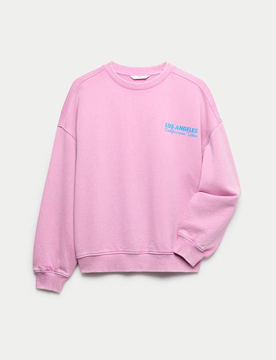 Pure Cotton California Vibes Sweatshirt (6-16 Yrs)