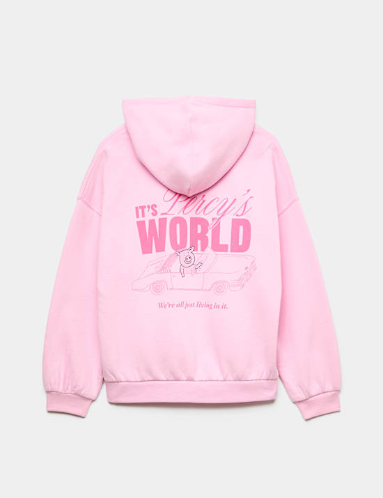 Cotton Rich Percy Pig&trade; Slogan Hoodie (6-16 Yrs)