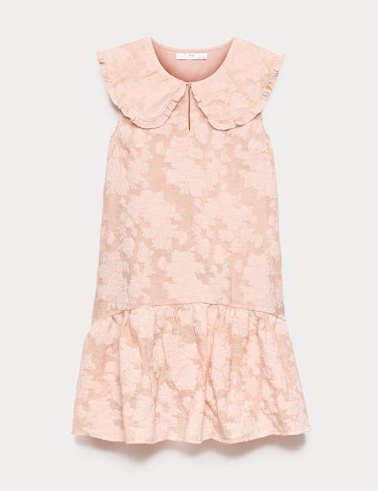 Robe en jacquard avec encolure (du 6 au 16 ans)