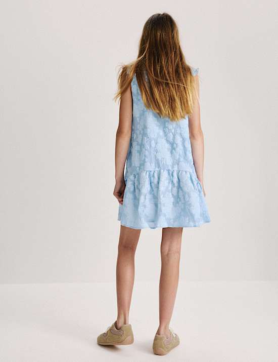 Robe en jacquard avec encolure (du 6 au 16 ans)