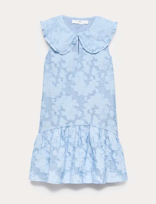 Robe en jacquard avec encolure (du 6 au 16 ans)