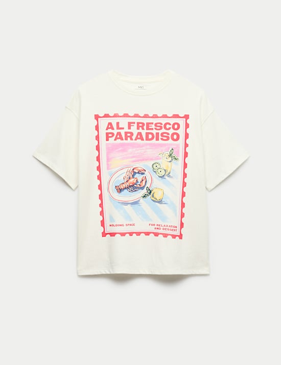 Pure Cotton Al Fresco Paradiso T-Shirt (6-16 Yrs)