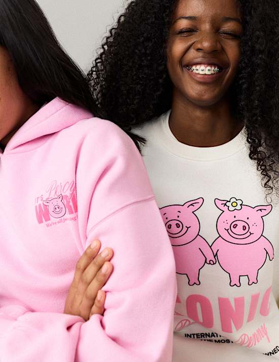 Cotton Rich Percy Pig&trade; Graphic Sweatshirt (6-16 Yrs)