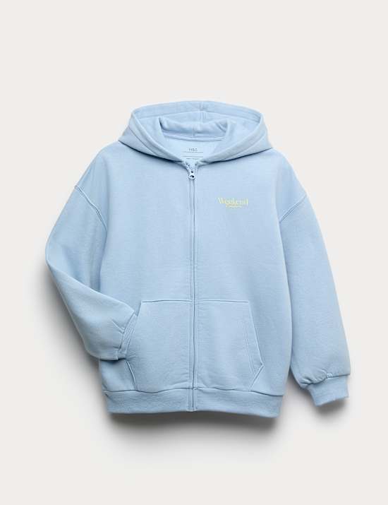 Cotton Rich Zip Through Hoodie (6-16 Yrs)
