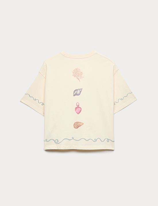Pure Cotton Shell Graphic T-Shirt (6-16 Yrs)