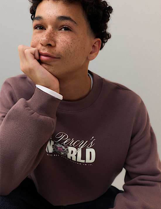 Cotton Rich Percy Pig&trade; Graphic Sweatshirt (6-16 Yrs)
