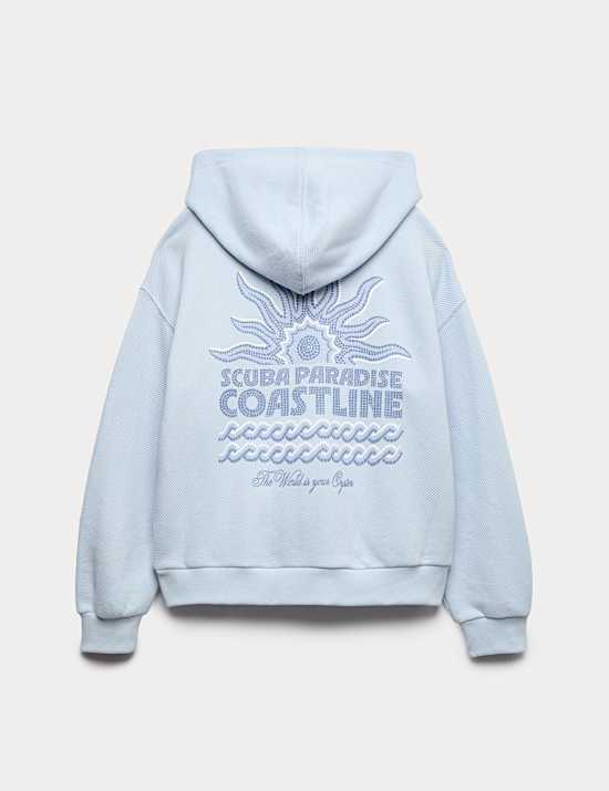 Cotton Rich Graphic Hoodie (6-16 Yrs)