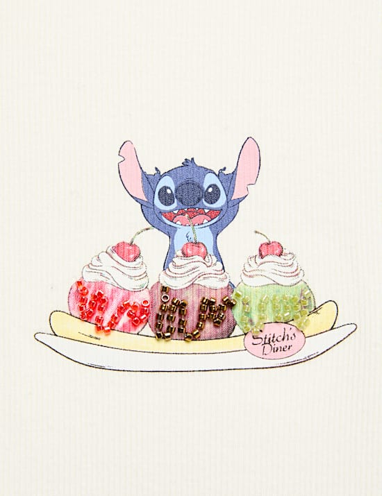 Top en coton à motif Lilo and Stitch™, orné de perles (du 6 au 16 ans)