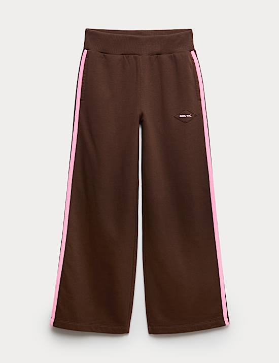 Pantalon de jogging en coton &agrave; rayures lat&eacute;rales (du 6 au 16 ans)