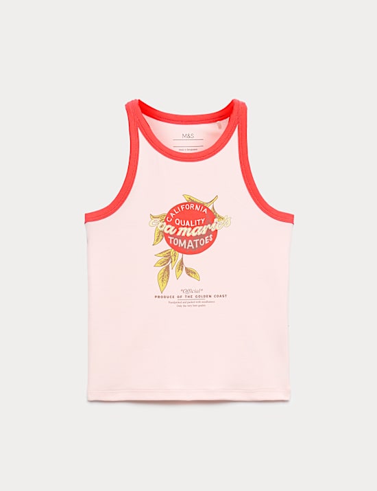 Cotton Rich Graphic Vest