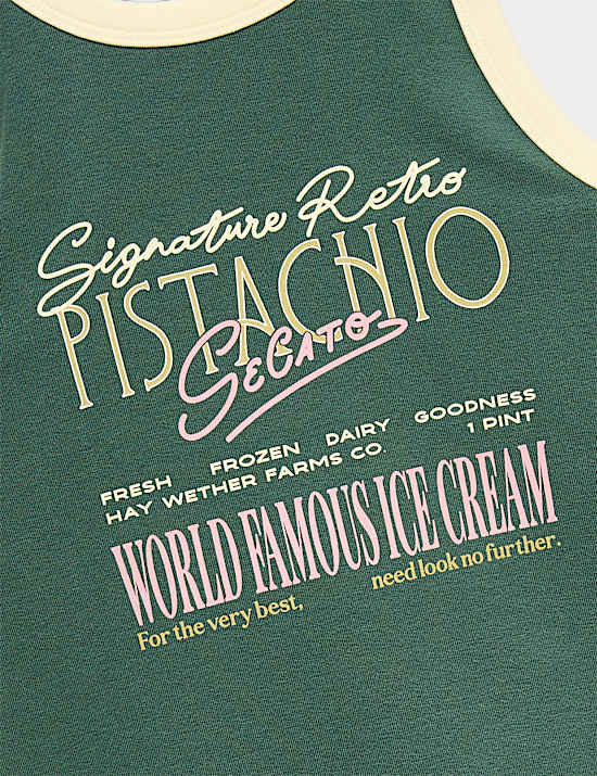 Cotton Rich Graphic Vest