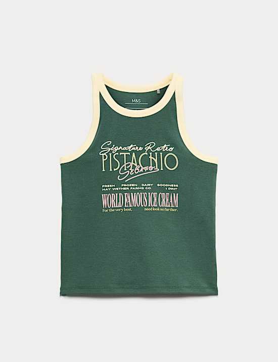 Cotton Rich Graphic Vest