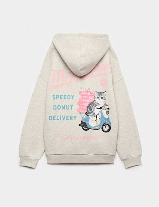 Cotton Rich Mofusand Graphic Hoodie