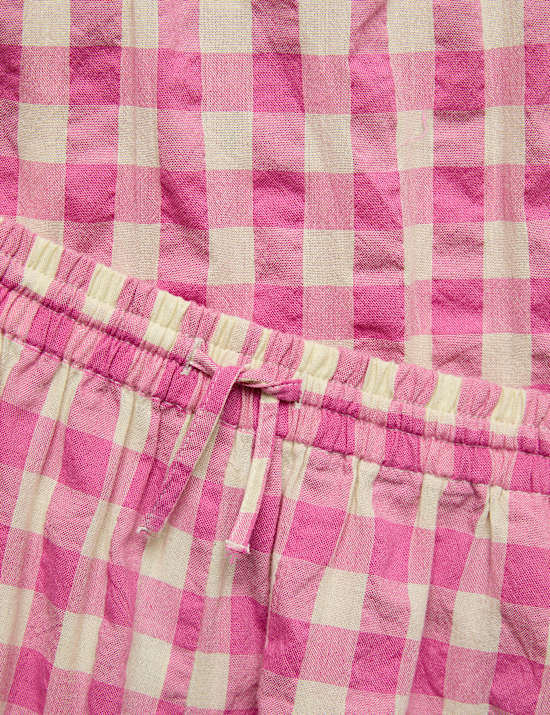 Cotton Rich Gingham Vest & Trouser Outfit (6-16 Yrs)