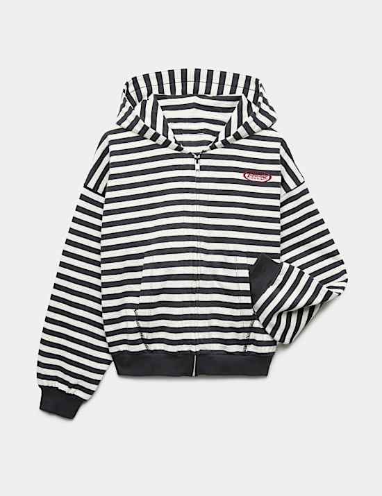 Cotton Rich Oversized Zip Through Hoodie (6-16 Yrs)