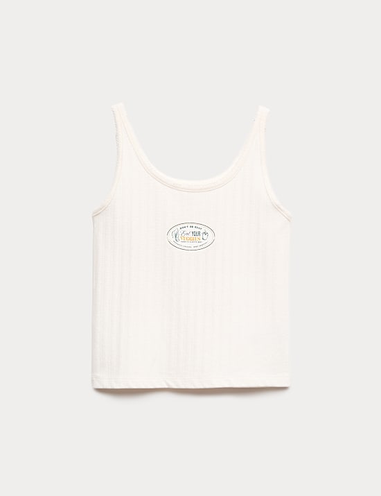 Cotton Rich Pointelle Cami Top (6-16 Yrs)