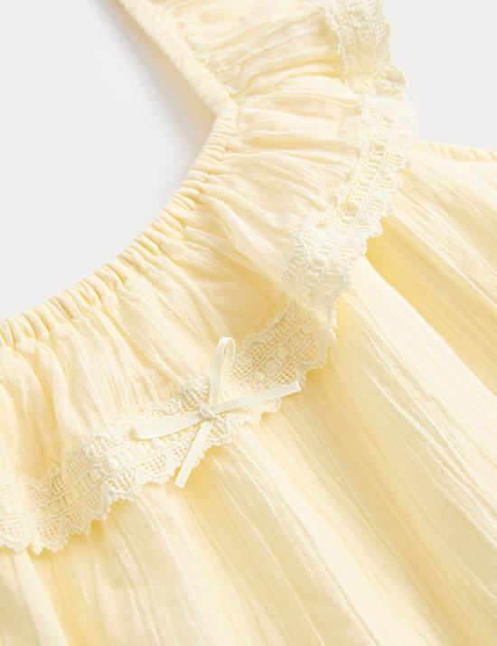 Pure Cotton Frill Top (6-16 Yrs)