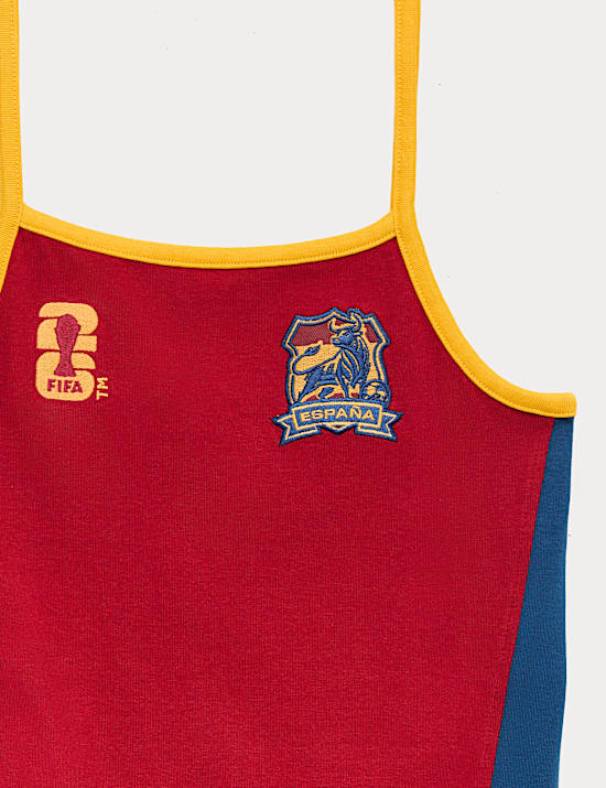 Top na ramiączkach FIFA World Cup&trade; z przewagą bawełny (6&ndash;16 lat)