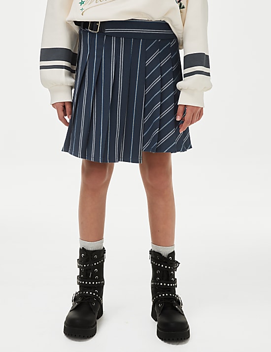 Wicked&trade; Pinstripe Pleated Skirt (6-16 Yrs)