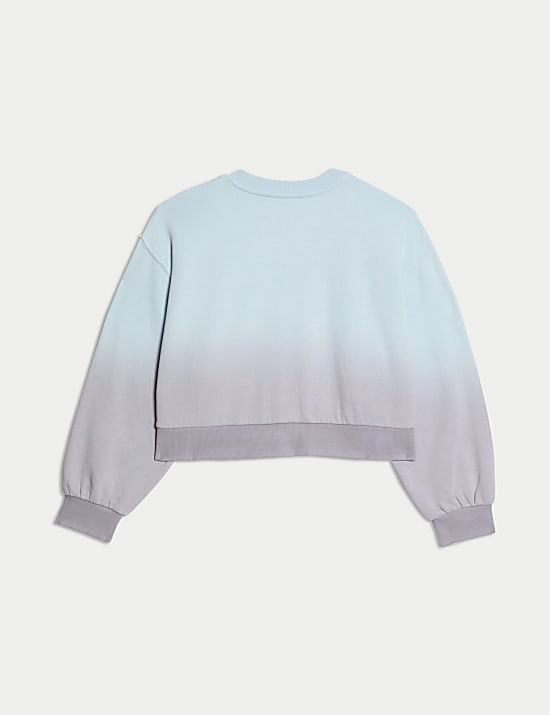 Cotton Rich SmileyWorld&reg; Print Cropped Sweatshirt (2-16 Yrs)