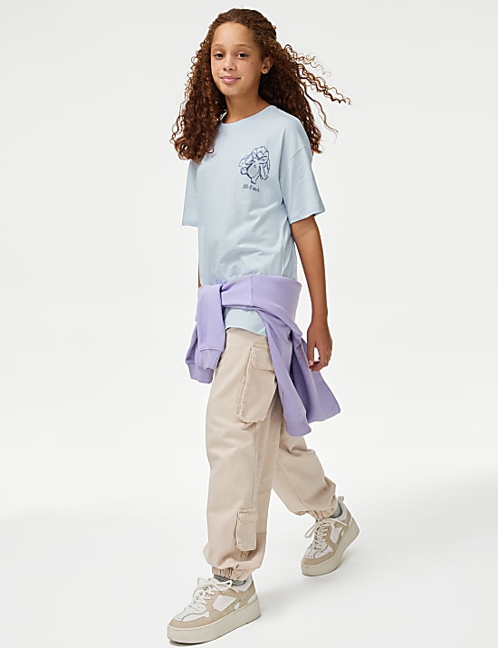 Pure Cotton Lilo & Stitch&trade; Glitter T-Shirt (6-16 Yrs)