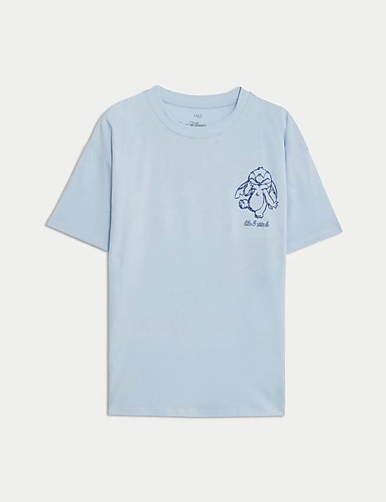 Pure Cotton Lilo & Stitch™ Glitter T-Shirt (6-16 Yrs)