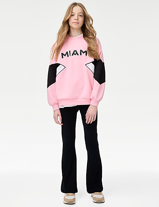 Pure Cotton Inter Miami Sweatshirt (6-16 Yrs)