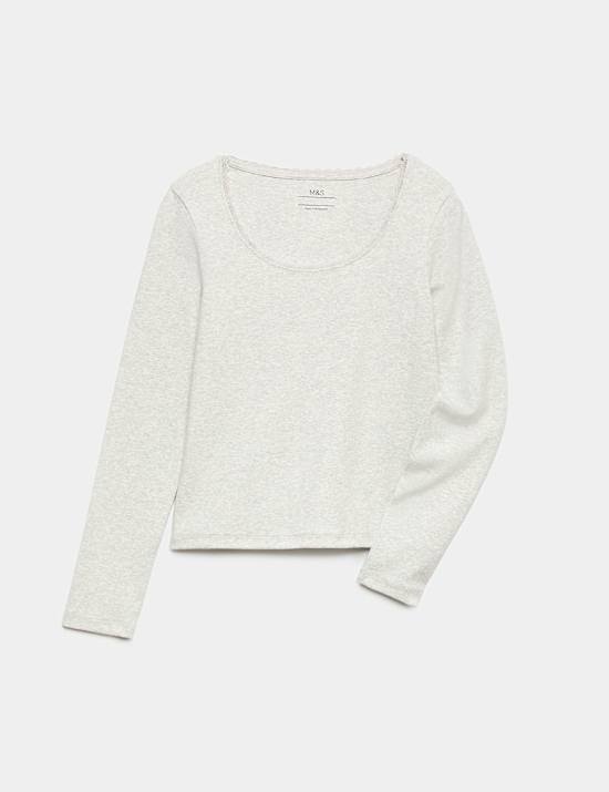 Cotton Rich Lace Trim Top (6-16 Yrs)