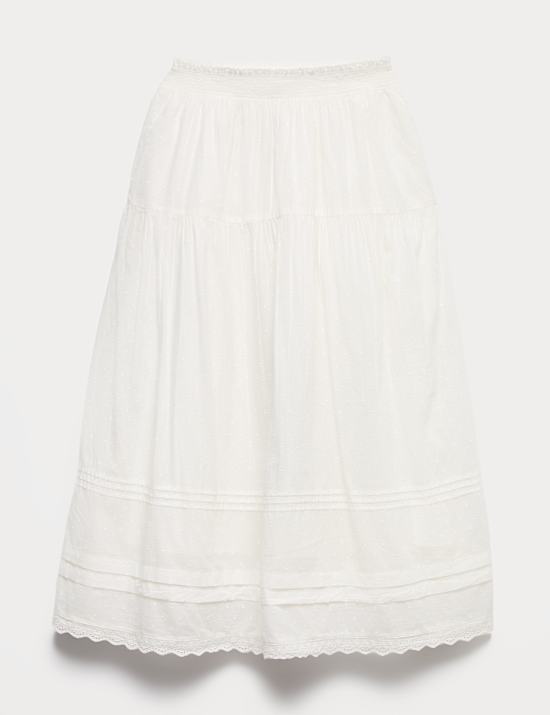 Pure Cotton Pin Tuck Maxi Skirt (6-16 Yrs)