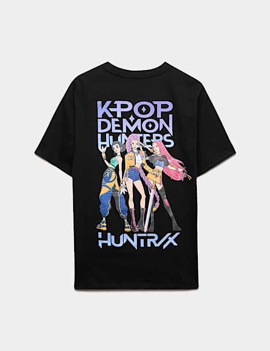 Pure Cotton K-Pop Demon Hunters T-Shirt (6-16 Yrs)