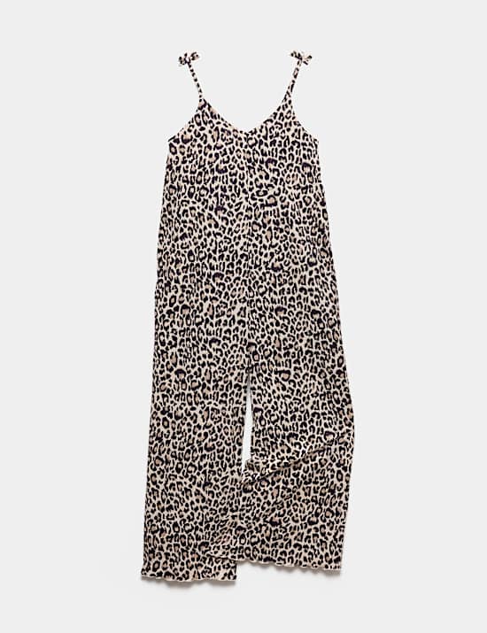 Leopard Print Wide Leg Jumpsuit (6-16 Yrs)