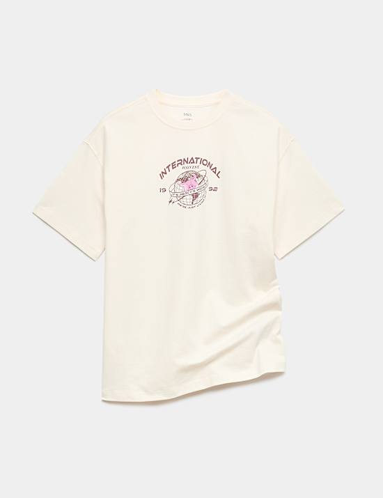 Pure Cotton Percy Pig&trade; Graphic T-Shirt (6-16 Yrs)