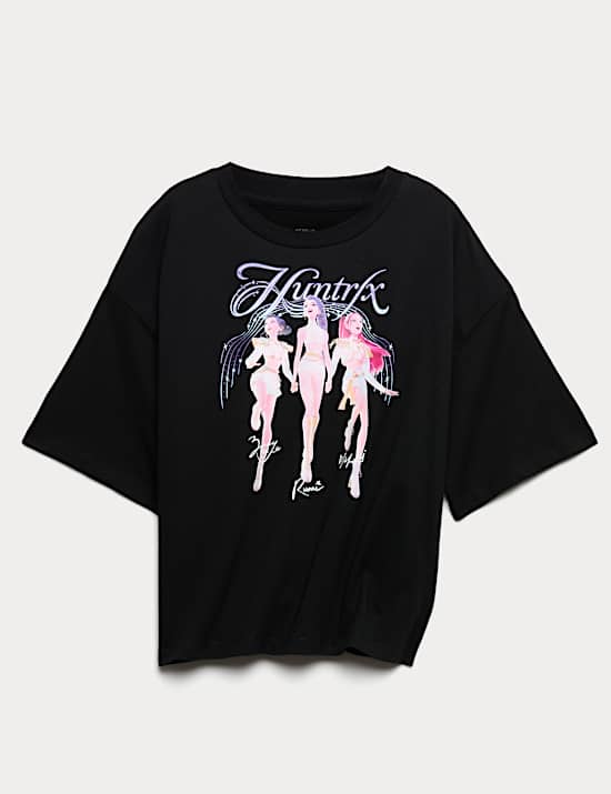 Pure Cotton K-Pop Demon Hunters Graphic T-Shirt (6-16 Yrs)