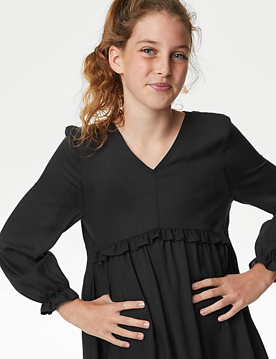 Jurk met volant (6-16 jaar)