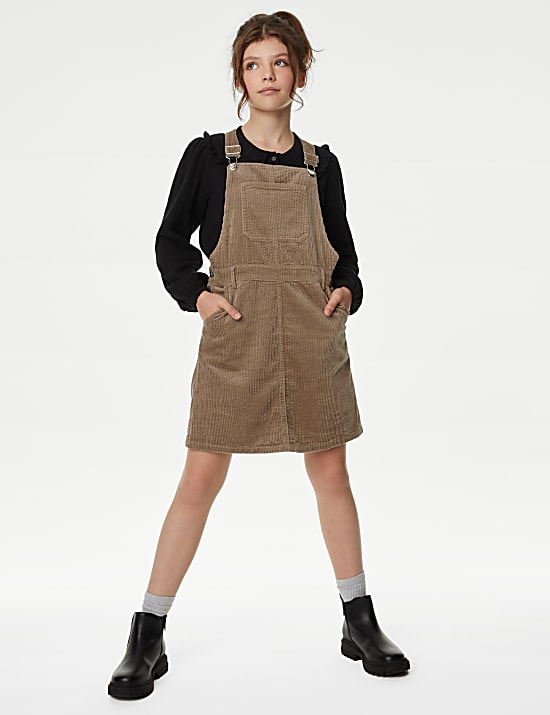Pinafore Katun Murni (6-16 Thn)
