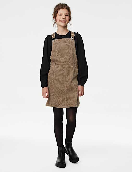 Pinafore Katun Murni (6-16 Thn)
