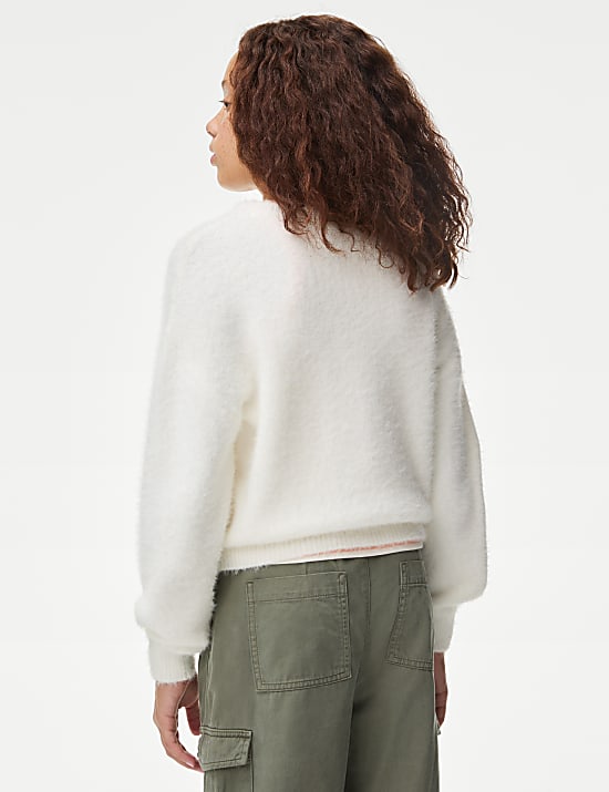Fluffy Knitted Jumper (6-16 Yrs)