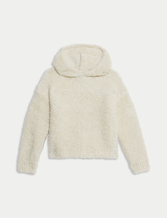 Boucle Knit Hoodie (6-16 Yrs)