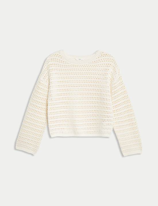 Cotton Rich Knitted Jumper (6-16 Yrs)