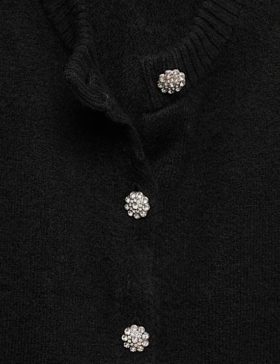 Strickoberteil mit durchgehender Knopfleiste (6–16 J.)